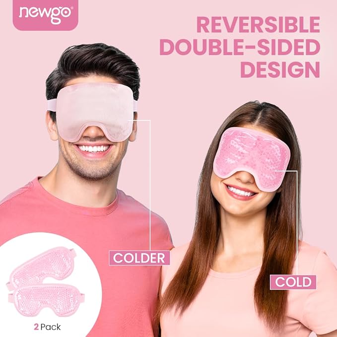 NEWGO Bundle of Cool Eye Mask for Dry Eyes 2 Pack