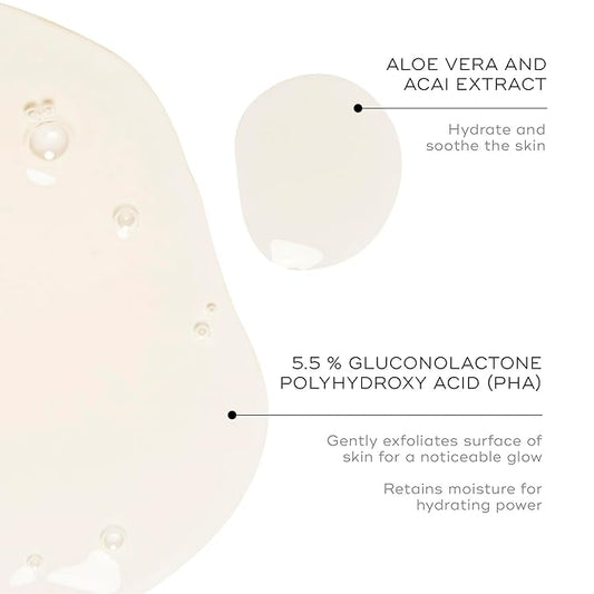 Medik8 Press & Glow Daily Exfoliating PHA Tonic with Enzyme Activator - Polyhydroxy Acid Toner - Gentle, Cleansing Face Exfoliator - 6.7 oz