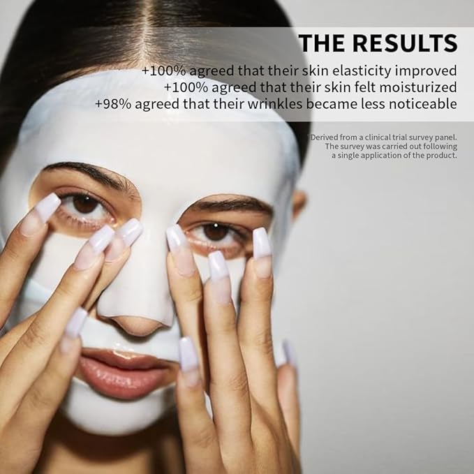 Collagen Face Mask 5 Packs - Deep Collagen Anti-Wrinkle Lifting Overnight Mask Facial Sheet Masks for Lifting, Firming, and Moisturizing