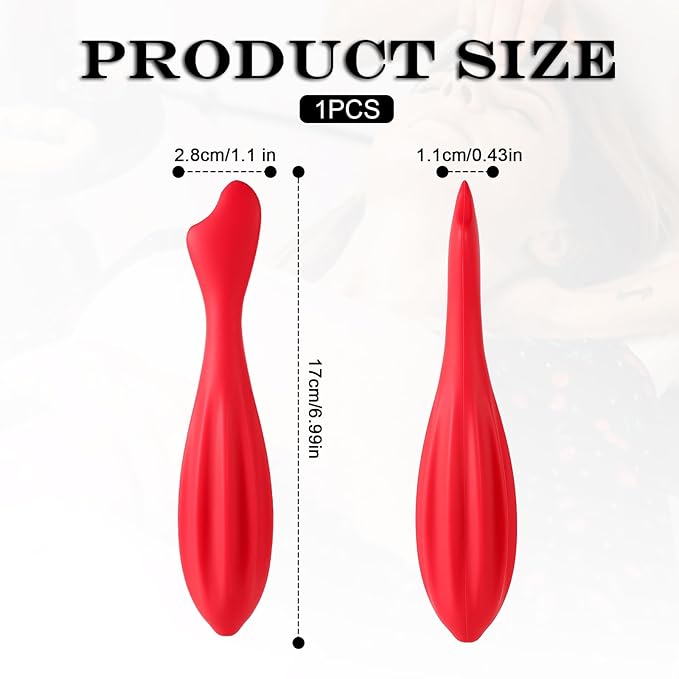 Silicone Facial Roller, Face Massage Roller Facial Roller Massager Eye Skin Care Tools Facial Massage Tool Face Massage Stick for Women Body Face (Rose Red)