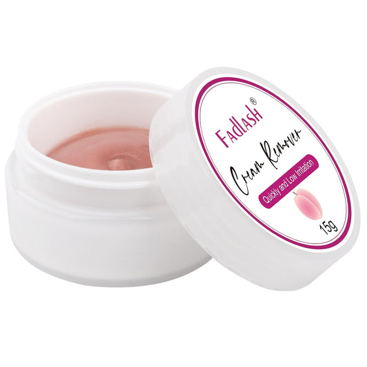 Eyelash Extension Remover 15g Cream Lash Extension Remover Quickly and Low Irritation Lash Remover for Lash Extensions Eyelash Glue Remover for Salon Lash Glue Remover by FADLASH (Peach)