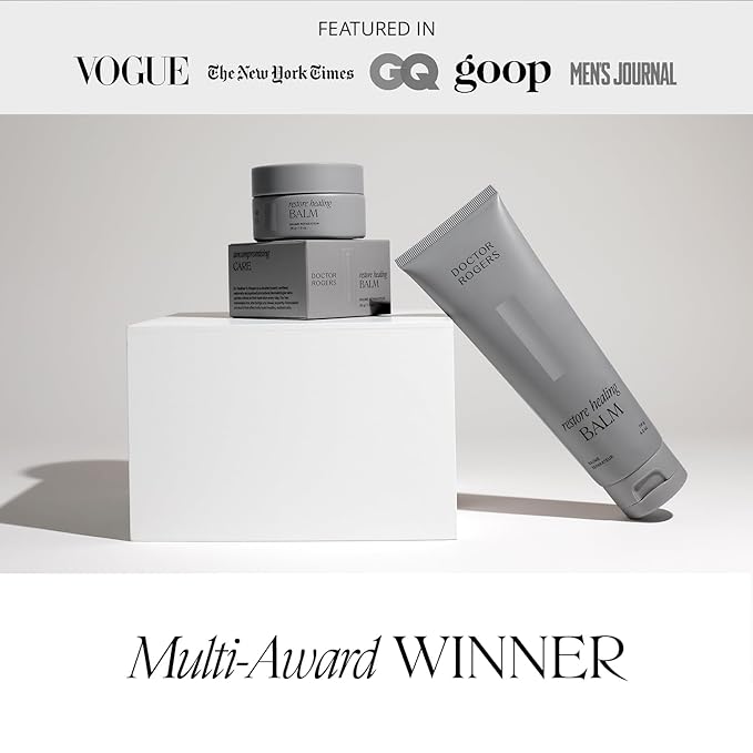 Doctor Rogers Restore Healing Balm. Multi-Purpose Healing Ointment & Moisturizing Eczema Relief Gel. Protects & Soothes Injured, Sensitive & Dry Skin 0.5 Ounce Tube (14 gram)