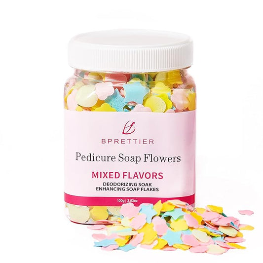 Foot Soak Flower Soap Sheets Pedicure Foot Soaks for Softens Calluses Moisturizing Relaxing Feet Pedi Party, Birthdays, Sleepovers Use (100g)