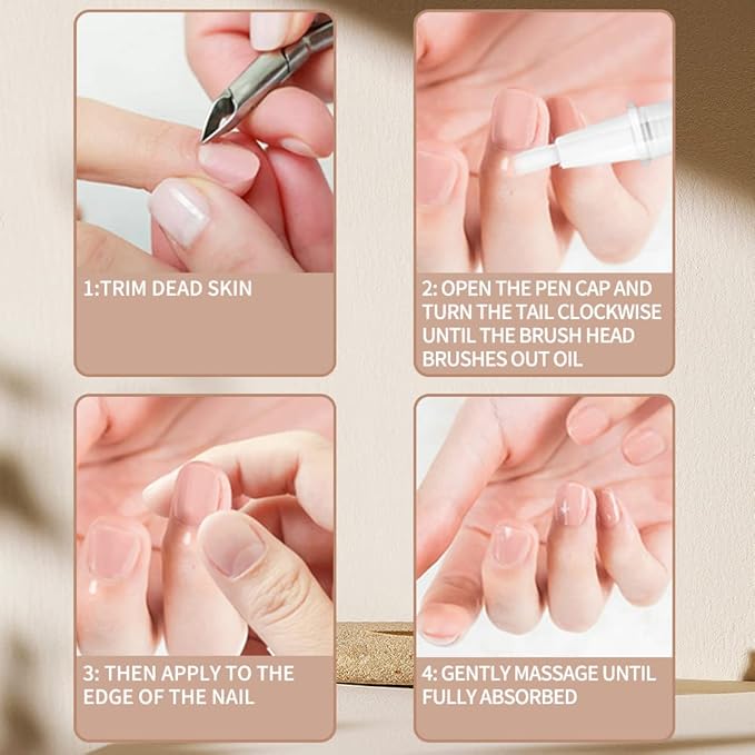 8Pcs Nail Cuticle Oils Nail Nutrition Oil Pen Nail Nourishment Pens 8 Smell Cuticle Nourish Skin Nail Care (8pcs)