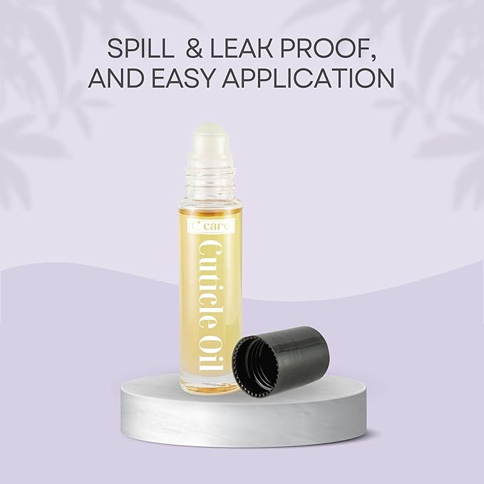 C CARE Sweet Almond Roll-On Cuticle Oil | Natural Revitalizing Hydrating Nail Oil For Repaired Cuticles Overnight | Remedy For Damaged Skin And Thin Nails | Paraben Cruelty Free Formula | 10ml