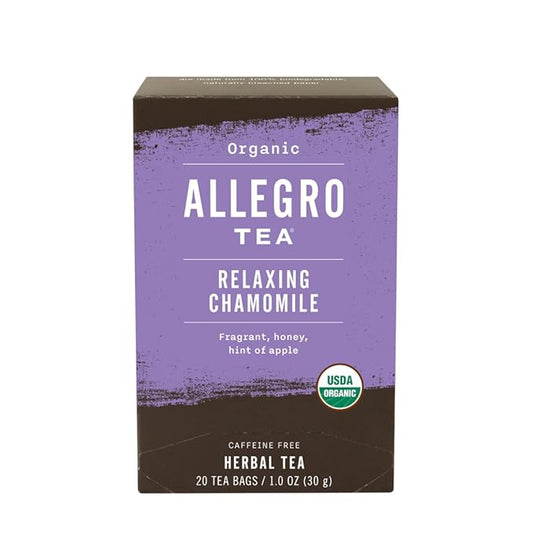 Allegro Tea, Organic Relaxing Chamomile Tea Bags, 20 ct