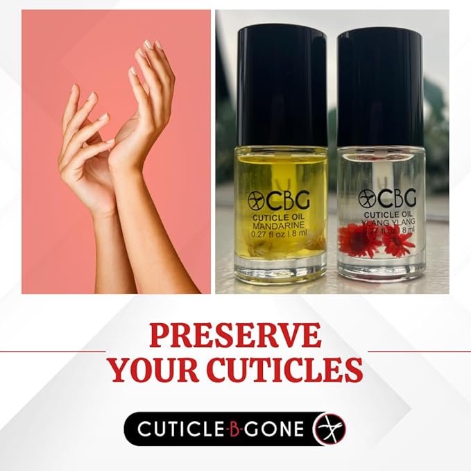 Hydrating Cuticle Oil, Softens Dry Cuticles, Moisturizes Nail Beds, Conditions Skin, Smooths Rough Edges, Supports Nail Care, Mandarine & Ylang Ylang, 0.27 Fl Oz