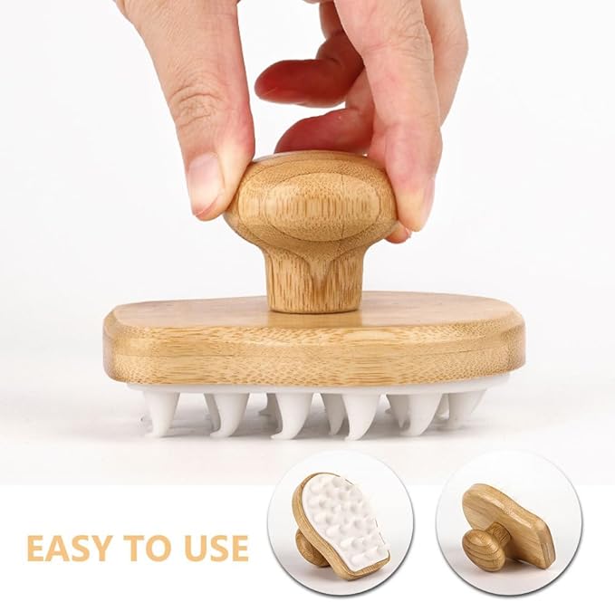 Shampoo Brush Comb Massager Hair Shampoo Cleaning Brush Hair Brush Hair Exfoliator Shower Brush for Hair Shower Stuff for Teen Hair Care Head Scrubber Scalp Bath Brush