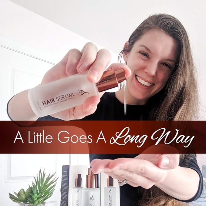 HerStyler Hair Repair Serum - Argan Oil Hair Serum for Frizzy and Damaged Hair - For Frizz, Styling and Shine - 2 Fl Oz - Pack of 1