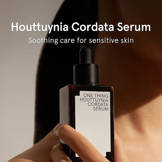 ONE THING Houttuynia Cordata Serum 2.7 Fl Oz | Heartleaf HA Hyaluronic Acid Soothing Hydrating Vegan Facial Ampoule for Acne Prone Oily Skin, Irritation Redness Barrier Relief | Korean Skin Care