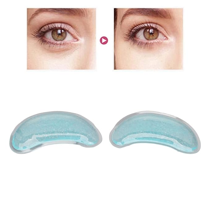 Jectse Gel Eye Pad, Reusable Cooling Eye Pads Gel Eye Mask Under Eye Gel Pads Hot Cold Treatment for Eye Strain Eye Swelling Eye Redness
