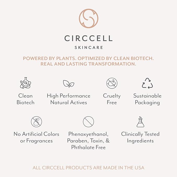 CIRCCELL Extraordinary Face Oil - Jacqueline's Blend for Brightening & Anti-Aging – Hydrating Natural Skin Care Treatment with Vitamin C, Rose & Jasmine Oils - All Skin Types, 30 ml