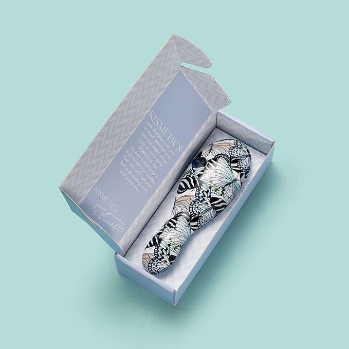 Supreme Brush + Cleaner, Gentle Detangling, Detangler Hair Brush for All Hair Types. For use on Wet or Dry Hair (Blue Butterfly)