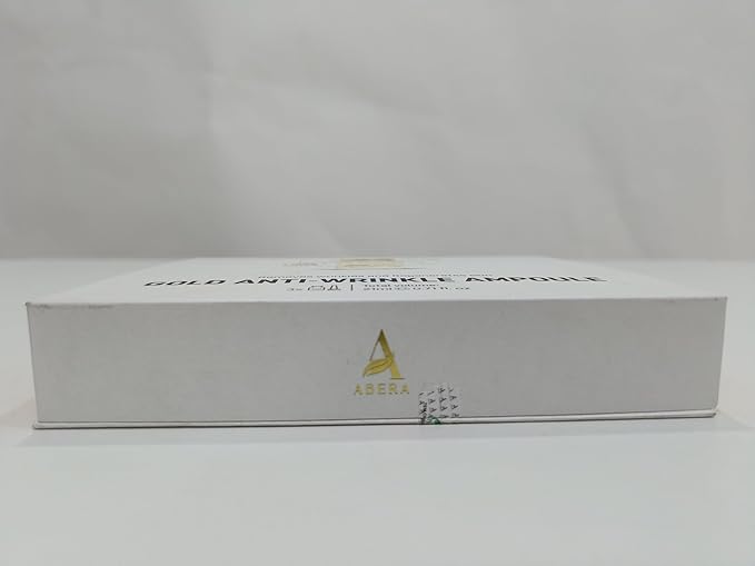 ABERA Gold Anti-Wrinkle Ampoule, Anti-Aging Serum For All Skin Type with Peach Extract and Hyaluronic Acid, Skin Firming & Firming Serum, Hydrating Serum (1 Ampoule)