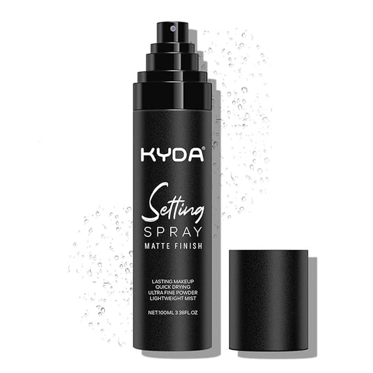 KYDA Makeup Setting Spray, Ultra-fine Lightweight Setting Mist, Lasting Face Makeup Fixer Spray, Oil Control, Quick Drying, Infused with Camellia Flower Extract, 3.38 Fl Oz