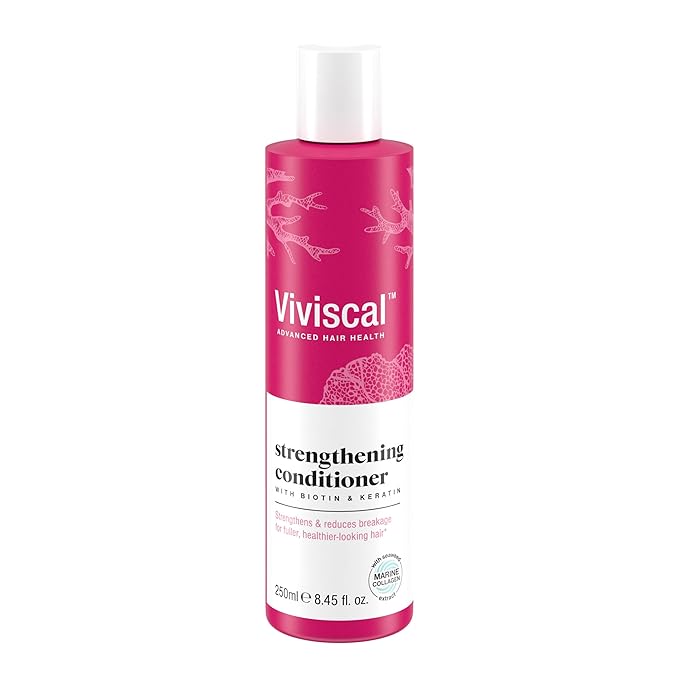 Viviscal Hair Strengthening Conditioner – Strengthens and Reduces Breakage for Fuller, Healthier Hair – With Biotin, Keratin and Marine Extracts – 250ml (8.45 Fl Oz)