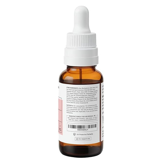 GHK-Cu (Copper Peptide) Neck & Face Serum 1,200mcg (1 oz bottle) by Neurogan