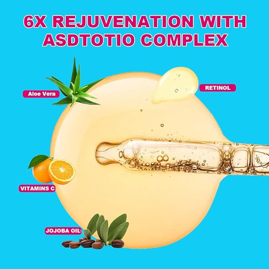 Ceessting Vitamin C Serum for Face - Anti-Aging Facial Serum with Hyaluronic Acid and Vitamin E - Improves Skin Texture, Glow and Elasticity - Reduces Wrinkles, Fine Lines and Dark Spots - 1 oz