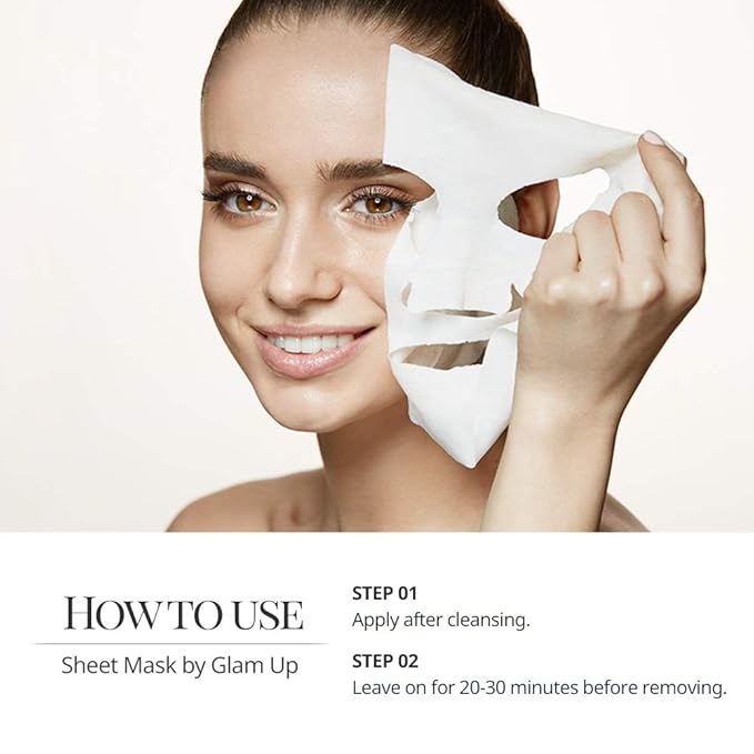 GLAM UP Sheet Mask Nourishing AcaiBerry (10 sheets) - Dewy Skin