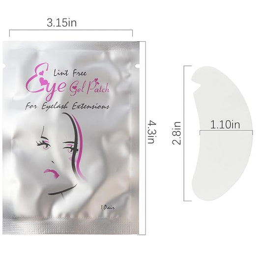 50 Pair V Shape Under Eye Gel Pads Hydrogel Eye Patches For Eyelash Extension, Lint Free Under Hydrogel Eye Mask Pads Lash Extension Supplies