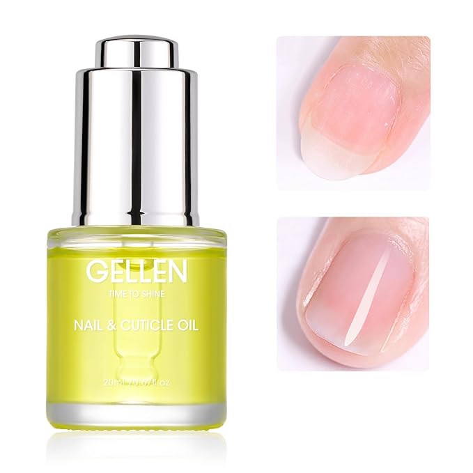 Gellen Nail and Cuticle Oil for Growth Strength, Radiant Vitamin E Nail Growth Oil, Organic Skin Cuticle Nail Care Moisturizer Nourishing Oil for Hydrating, Moisturizing, Strengthening, Repairing