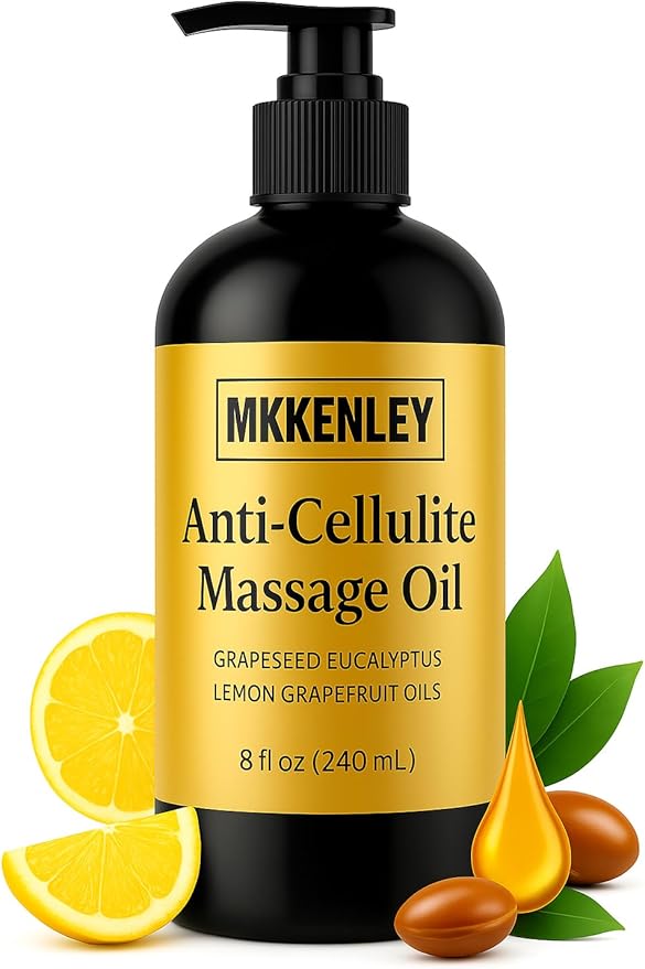 Anti Cellulite Massage Oil with Natural Ingredients to Skin Tightening Cellulite Oil Infused with Collagen and Stem Cell -Skin Care Cellulite Cream Moisturizing Body Oil for Women,Men 8 Fl oz