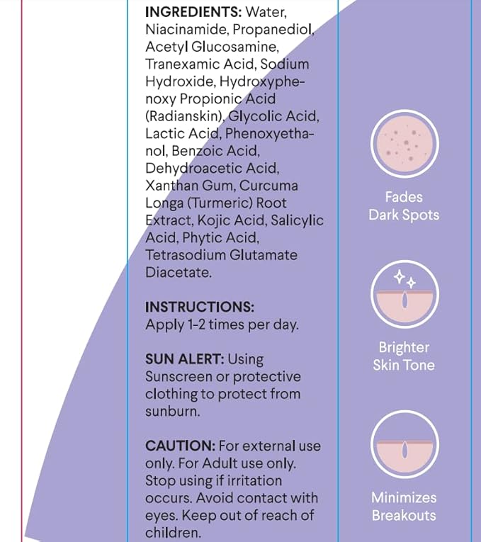 Dark Spot Remover for Face Wand: Skin Discoloration Correcting Serum - Sun Post-Acne & Brown Spot Corrector - Melasma Freckle Pigmentation Blemish Removal, with Niacinamide Tranexamic Acid 15mL