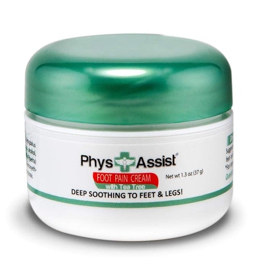 PhysAssist Soothing Foot Cream to Feet and Legs. 1.5 oz