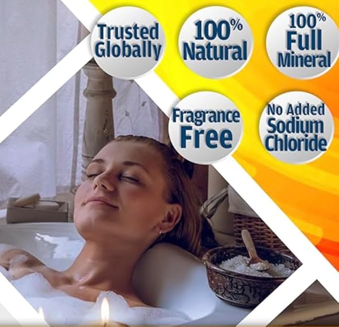 Dead Sea Warehouse-Amazing Minerals Dead Sea Bath Salts,100% Full Mineral Therapeutic Bath Salts, Detoxifying & Moisturizing, Exfoliating for Dry Skin, Unscented(5 lbs)