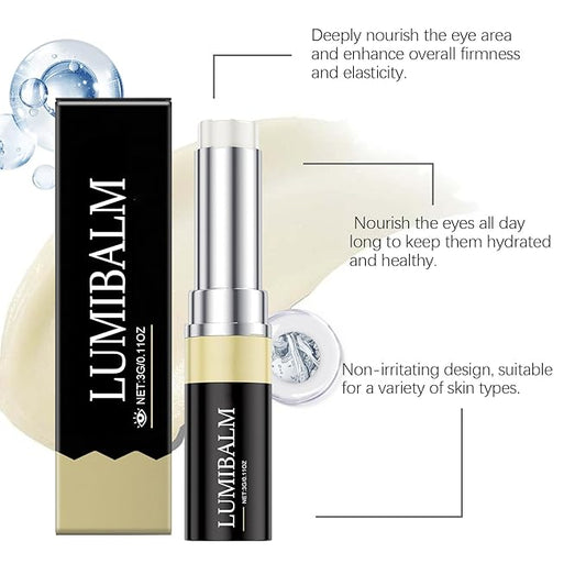 LumiBalm for Under Eye Bags, Under Eye Balm Stick Hydrating, Turmeric Retinol Eye Cream Stick, Eye Bags Serum for Puffy Bags Under Eyes, Erases Eye Bags Within 3-4 Weeks Reduces Fine Lines (2)