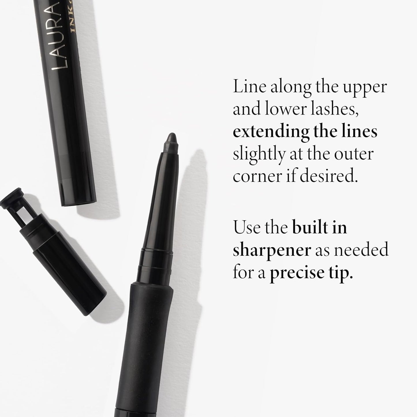 LAURA GELLER NEW YORK INKcredible Gel Eyeliner - Smoky Night - Waterproof Smudge-proof Eyeliner Pencil - Built in Sharpener