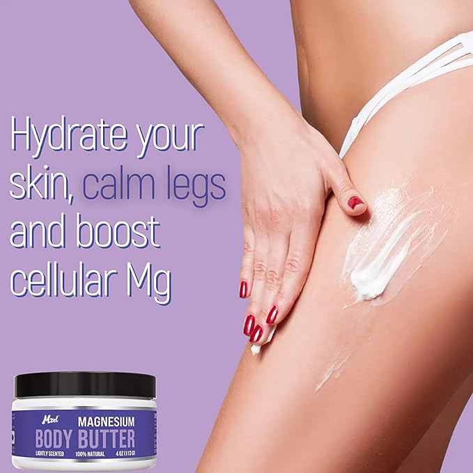 Body Lotion Butter for Women with Mango, Shea, Grapeseed, 100% Natural, Lightly Scented, 4 oz