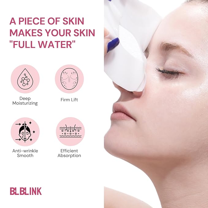 4 Pack Moisturizing Collagen Firming Hydrogel Mask 34gx20ea, Overnight Repair for Dry Skin, Collagen Face Masks, Firming & Anti-Aging, Hydrating Face Masks，Skincare