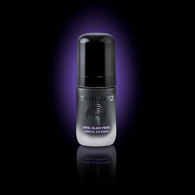 Mila d'Opiz Royal Black Pearl Imperial Eye Cream - Under Eye Cream Anti Aging with Black Pearl Extract - Reduces Crow's Feet and Wrinkles - 0.51 oz