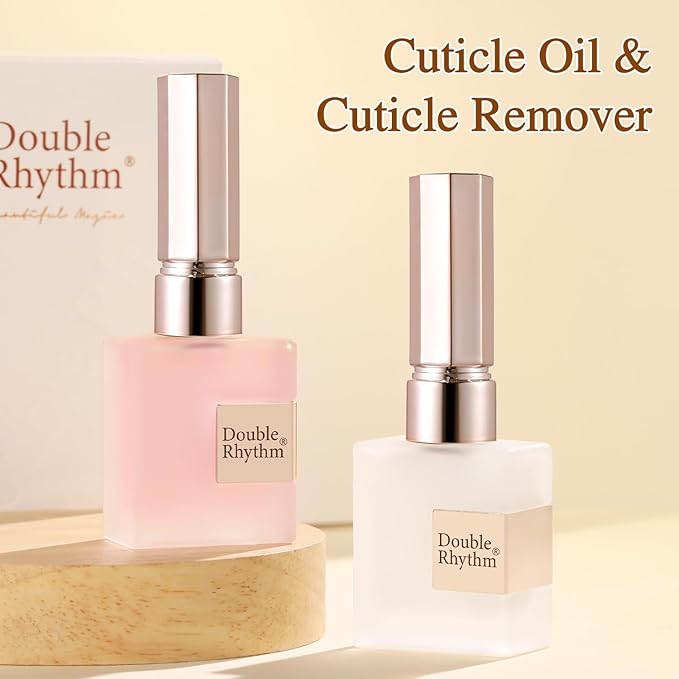 Double Rhythm Cuticle Remover Cuticle Softener for Nail Care,Hydrating, Softener Cream for Dry Manicures,Brittle Nails,Hang Nails + Dry Cuticles 0.5 Fl Oz