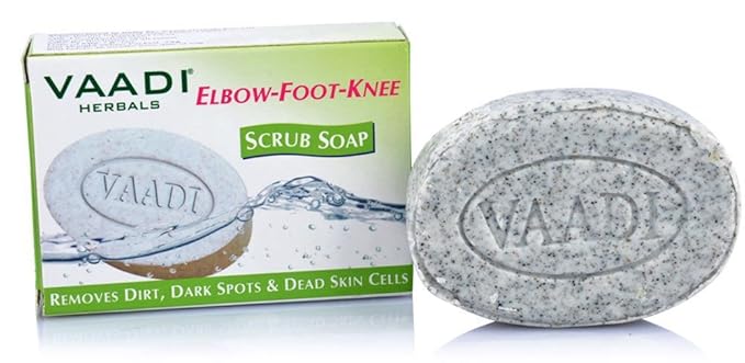 Vaadi Herbals Elbow Foot Knee Scrub Soap 6x75g