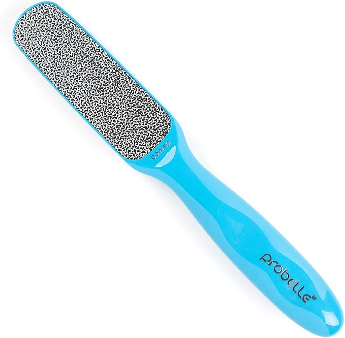 Probelle Double Sided Multidirectional Nickel Foot File Callus Remover - Immediately Reduces calluses and Corns to Powder for Instant Results, Safe Tool (Blue)