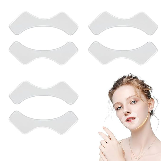 3 Pairs Anti Wrinkle Patches for Lip, Smile Line Patches, Moisturizing and Breathable, for Smoothing Smile Lines and Mouth Corners, Restoring Skin to Firmness and Smoothness
