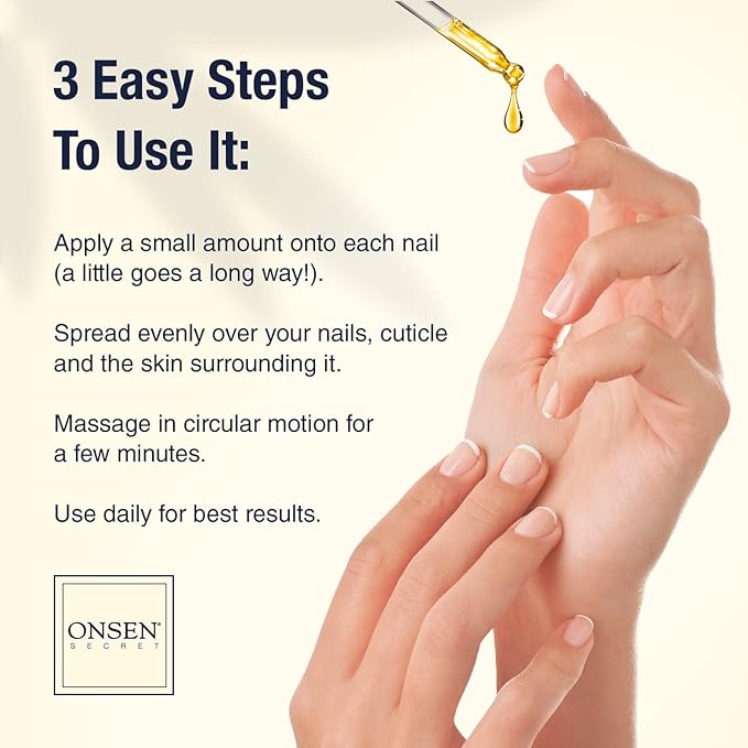 Onsen Secret Nail Reboot Duo - Treatment for Damaged Nails - Natural Nail Care & Cuticle Repair - Visible Results For Perfect Nails, Cuticle Conditioner Cream 30ml & Nail Reboot Oil 30ml