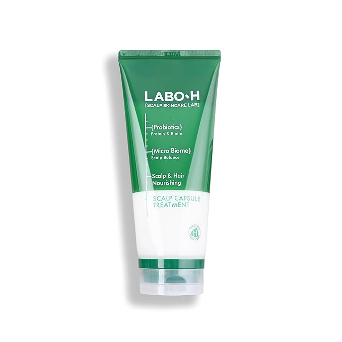 L.A.B.O-H Scalp Capsule Treatmentt- Korean Hair & Scalp Care with Green Probiotics - Moisturizing Low pH Formula for Dry Scalp - Scalp Detox & Moisturizer (200ml x 1pack)