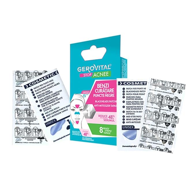 GEROVITAL STOP ACNE - Blackheads Patches (8 strips)