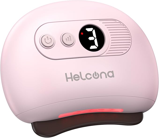 Electric Gua Sha Face Massager Tool, Gua Sha Facial Tool with Heat, 9 Levels of Temperature & Vibration Intensity, Face Massager for Women Gift