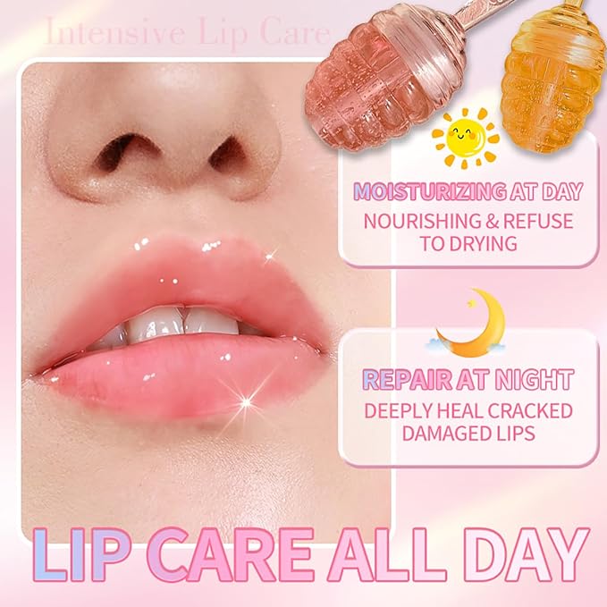 2PCS Honey Lip Oil