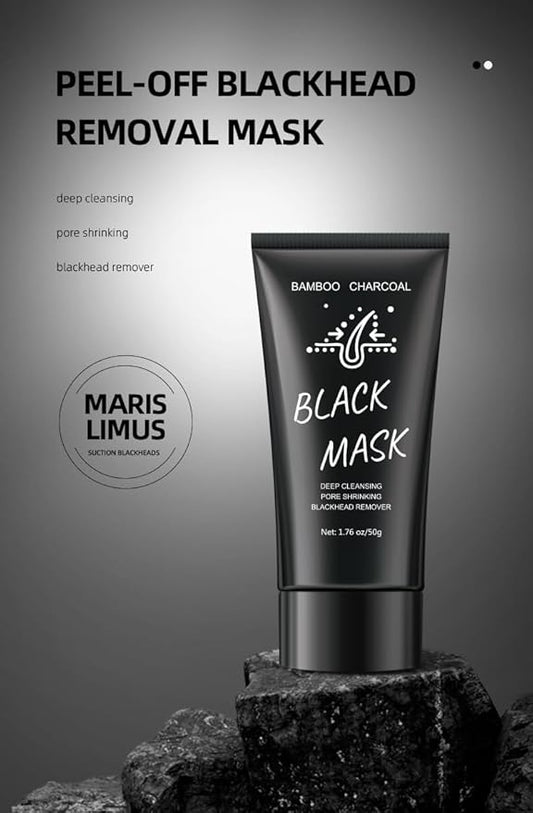2Pcs Blackhead Remover Mask 1 FREE Face Mask Brush, Peel Off Black Mask for Men and Women, Purifying Charcoal Face Mask for Deep Cleansing Blackheads,Pore Deep Cleansing Mask