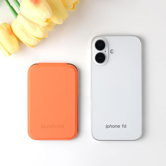 Hand Mirror,Ultrathin Ultralight, Portable, Folding, Handheld, Compact Travel Mirror for Camping,Home,Office,Small Mirror for Pocket and Purse,Good for Gift (Orange)