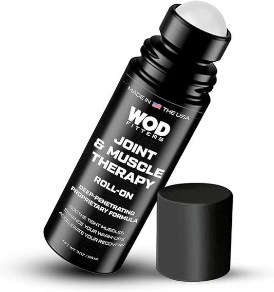 WODFitters Joint & Muscle Therapy Roll On - 3 oz - Premium Recovery Formula for HIPS Knees Hands Feet (3 oz)