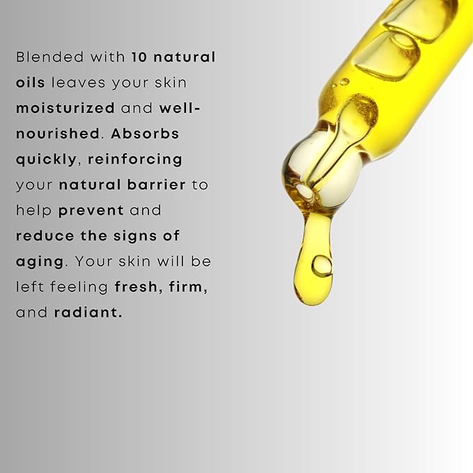 Marula Nourishing Facial Oil - Anti-Aging Serum: Minimize Pores, Diminish Lines, and Wrinkles for Plump Hydrated Skin and Improve Skin Barrier with 10 Natural Oils - 1 oz by Georgette Klinger