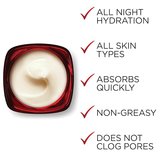 L'Oreal Paris Revitalift Triple Power Anti-Aging Overnight Mask, Pro Retinol, Hyaluronic Acid & Vitamin C, Reduce Wrinkles 1.7 Oz