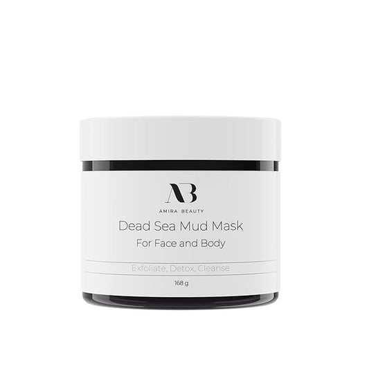 Amira Beauty Dead Sea Mud Mask for Face and Body - Reduces Pores, Acne, Blackheads and Texture - For All Skin Types 11.OZ