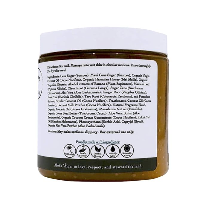 Ola Tropical Apothecary Passion Fruit Sugar Polish with Pure Tropical Oils and Plant Extracts - 11.6 Oz